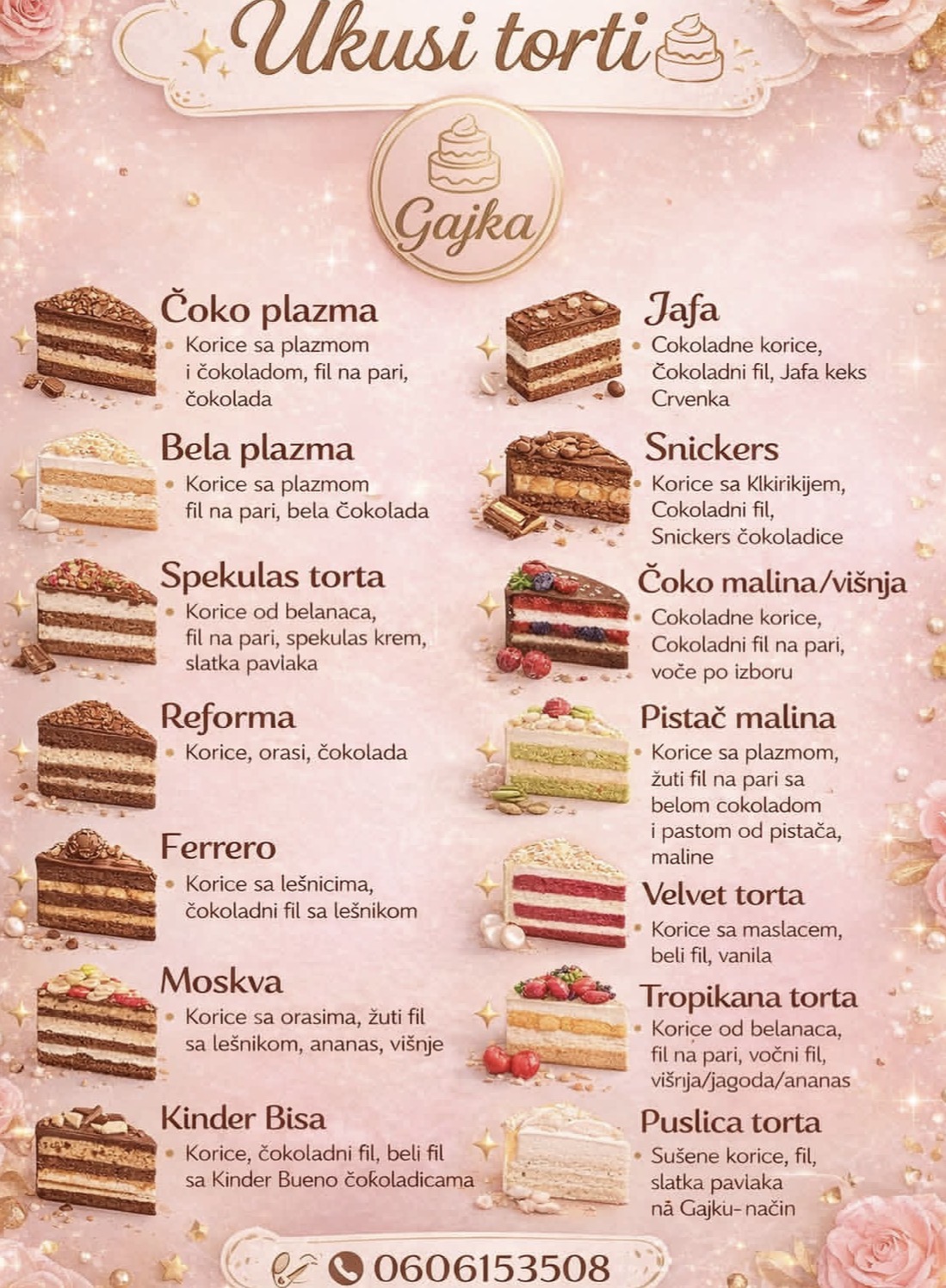 Ukusi torti — Sweet Gajka meni